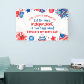 Little Miss Independent 4th van 1 juli Verjaardag Spandoek (Beurs)