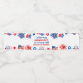 Little Miss Independent 4th van 1 juli Verjaardag Waterfles Etiket (Enkel label)