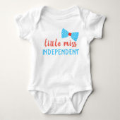Little Miss Independent Bow Romper (Voorkant)