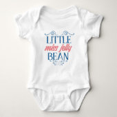 Little Miss Jelly Bean Typografie Baby Meisje Romper (Voorkant)