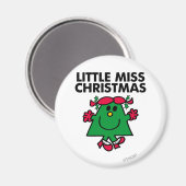 Little Miss Kerstmis Smile Magneet (Voorkant / Achterkant)
