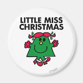 Little Miss Kerstmis Smile Magneet (Voorkant)