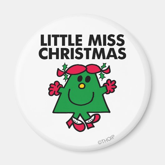 Little Miss Kerstmis Smile Magneet (Voorkant)