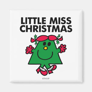 Little Miss Kerstmis Smile Magneet