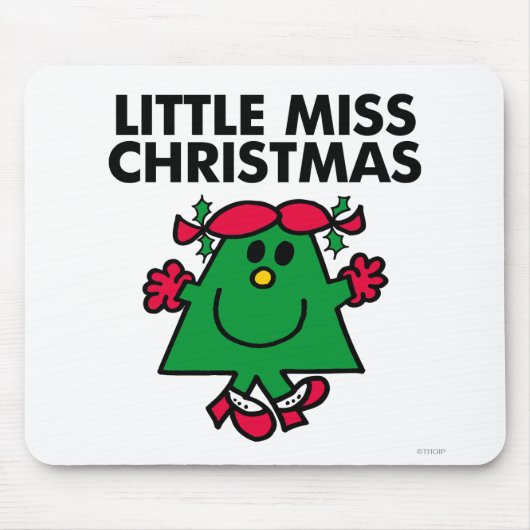 Little Miss Kerstmis Smile Muismat (Voorkant)
