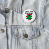 Little Miss Kerstmis Smile Ronde Button 5,7 Cm (In situ)