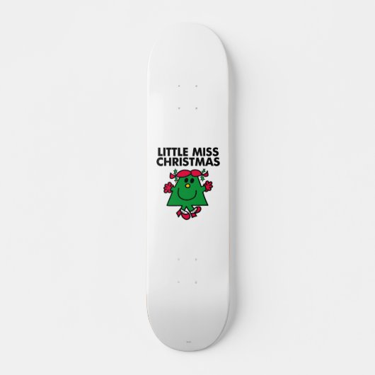 Little Miss Kerstmis Smile Skateboard (Voorkant)
