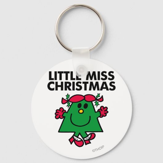 Little Miss Kerstmis Smile Sleutelhanger (Voorkant)