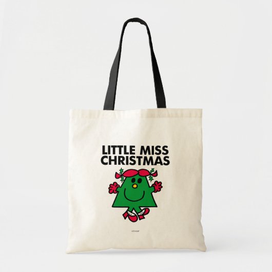 Little Miss Kerstmis Smile Tote Bag (Voorkant)