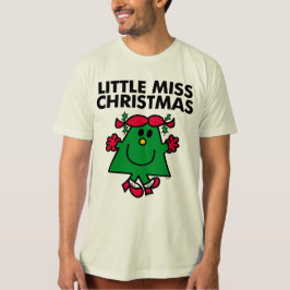 Little Miss Kerstmis Smile Tri-Blend Shirt