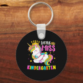 Little Miss Kindergarten Ck To School Hello Kinder Sleutelhanger (Voorkant)