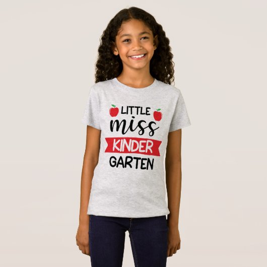 Little Miss Kindergaten T-shirt (Voorkant volledig)
