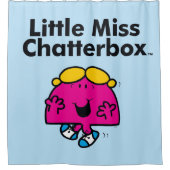 Little Miss | Kleine Miss Chatterbox is zo schatti Douchegordijn (Voorkant)
