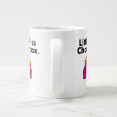 Little Miss | Kleine Miss Chatterbox is zo schatti Grote Koffiekop (Achterkant)