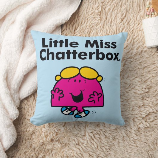 Little Miss | Kleine Miss Chatterbox is zo schatti Kussen (Deken)