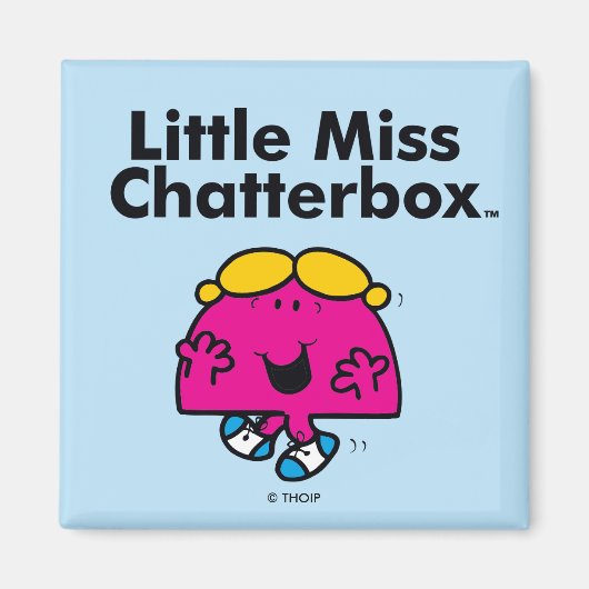 Little Miss | Kleine Miss Chatterbox is zo schatti Magneet (Voorkant)