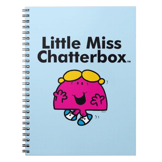 Little Miss | Kleine Miss Chatterbox is zo schatti Notitieboek (Voorkant)