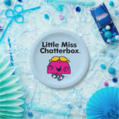Little Miss | Kleine Miss Chatterbox is zo schatti Papieren Bordje (Feest)