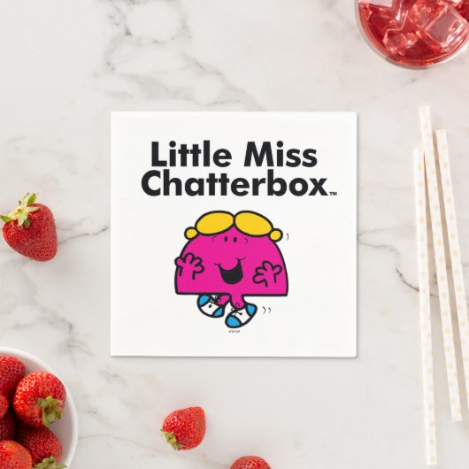 Little Miss | Kleine Miss Chatterbox is zo schatti Servetten (Insitu)