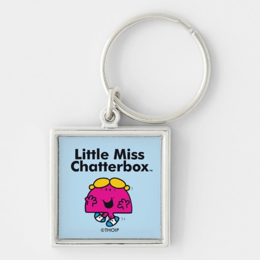 Little Miss | Kleine Miss Chatterbox is zo schatti Sleutelhanger (Voorkant)