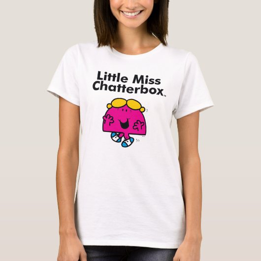 Little Miss | Kleine Miss Chatterbox is zo schatti T-shirt (Voorkant)