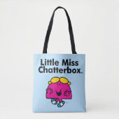 Little Miss | Kleine Miss Chatterbox is zo schatti Tote Bag (Voorkant)