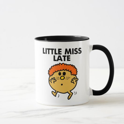 Little Miss Late | zwarte belettering Mok (Rechts)