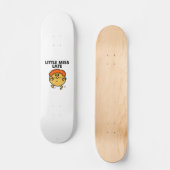 Little Miss Late | zwarte belettering Skateboard (Voorkant)