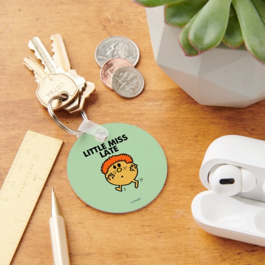 Little Miss Late | zwarte belettering Sleutelhanger (Bureau)