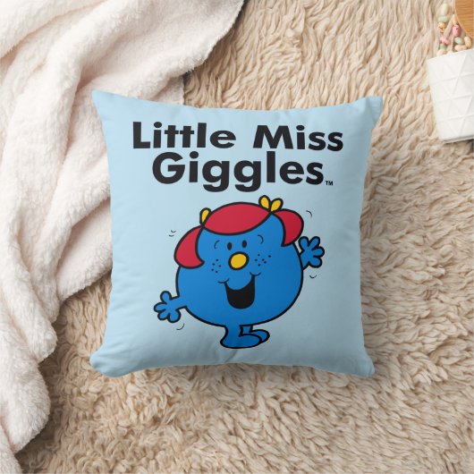 Little Miss | Little Miss Giggles Lachen Staat Kussen (Deken)