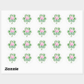 Little Miss Lucky Charm 🍀✨ Ronde Sticker (Vel)