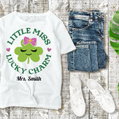 "Little Miss Lucky Charm" St. Patrick's Day T-shir T-shirt