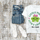 "Little Miss Lucky Charm" St. Patrick's Day T-shir T-shirt