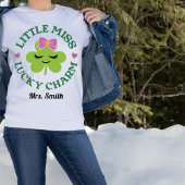 "Little Miss Lucky Charm" St. Patrick's Day T-shir T-shirt