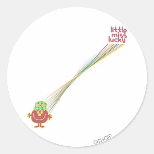 Little Miss Lucky | gelukstreinen Ronde Sticker (Voorkant)