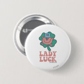 Little Miss Lucky | Lady Luck Ronde Button 5,7 Cm (Voorkant /achterkant)