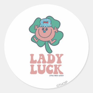 Little Miss Lucky Lady Luck Ronde Sticker
