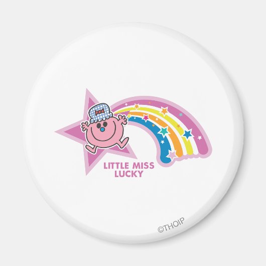 Little Miss Lucky | regenboog Magneet (Voorkant)