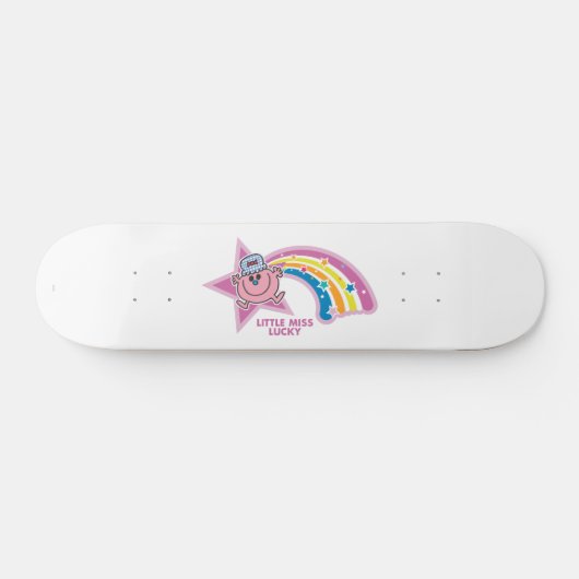 Little Miss Lucky | regenboog Persoonlijk Skateboard (Horizontaal)