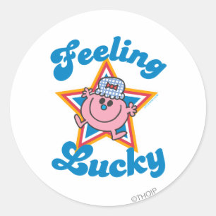 Little Miss Lucky Star Ronde Sticker