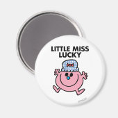 Little Miss Lucky | Zwarte briefing Magneet (Voorkant / Achterkant)