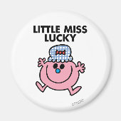 Little Miss Lucky | Zwarte briefing Magneet (Voorkant)