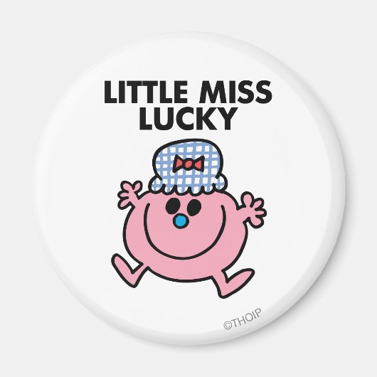 Little Miss Lucky | Zwarte briefing Magneet (Voorkant)