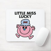 Little Miss Lucky | Zwarte briefing Muismat (Met muis)
