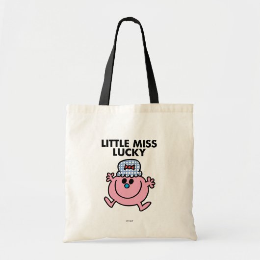 Little Miss Lucky | Zwarte briefing Tote Bag (Voorkant)