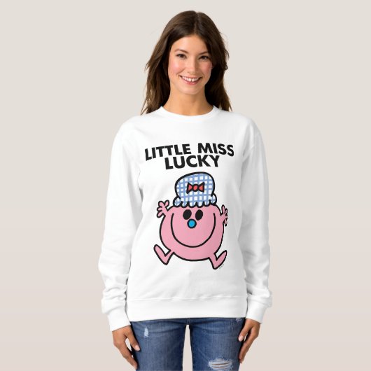 Little Miss Lucky | Zwarte briefing Trui (Voorkant volledig)