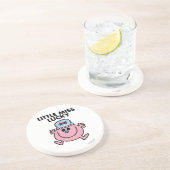 Little Miss Lucky | Zwarte briefing Zandsteen Onderzetter (Zijkant)