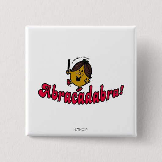 Little Miss Magic | Abracadabra Vierkante Button 5,1 Cm (Voorkant)