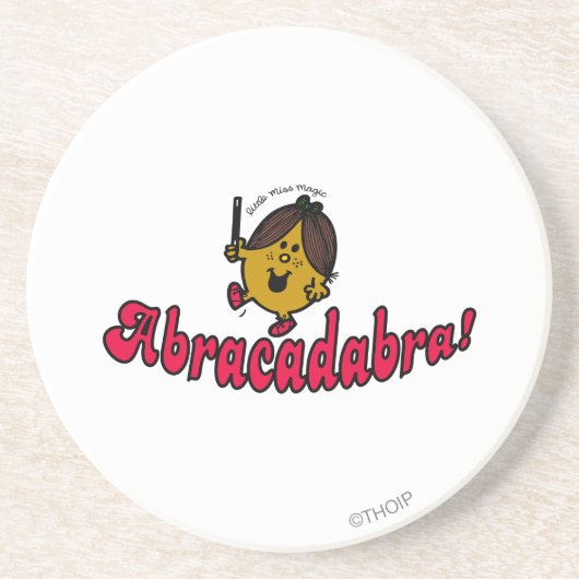 Little Miss Magic | Abracadabra Zandsteen Onderzetter (Voorkant)