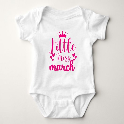 Little Miss March Romper (Voorkant)